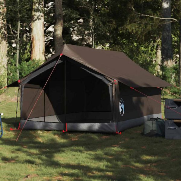 vidaXL Campingzelt 2 Personen Braun Wasserdicht, 4009622