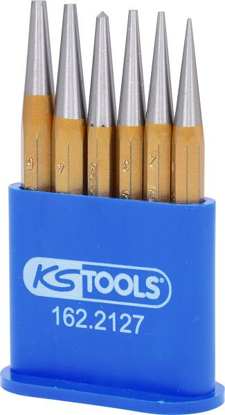 KS Tools Durchtreibersatz, 6-teilig in Kunststoffständer, 162.2127