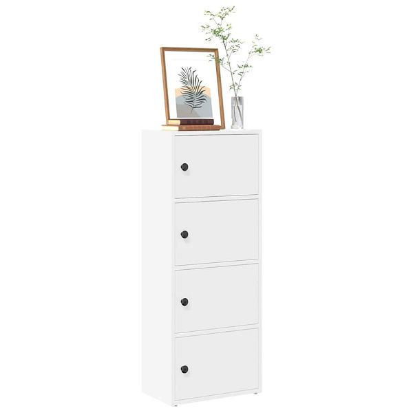 vidaXL Bücherregal Weiß 40x24x102 cm Holzwerkstoff, 860373