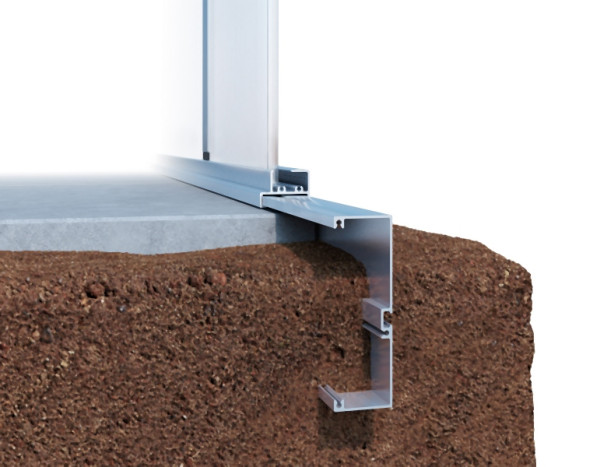 KGT Fundamentrahmen Rose IV, pressblank, 4.29 x 2.33 x 0.12 m, 11404000