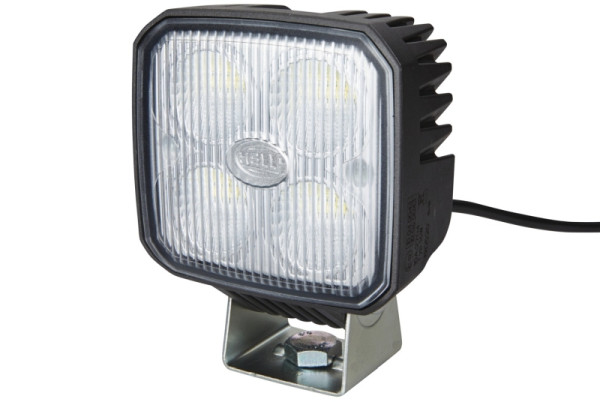 HELLA LED-Arbeitsscheinwerfer, Q90 compact, 12/24V, 1200lm, geschraubt/Anbau, schwenkbarer Montagebügel, Stecker: offene Kabelenden, 1GA 996 284-002