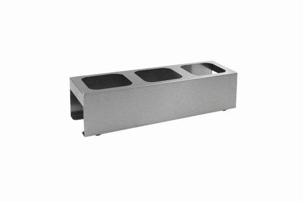 Schneider Ständer für Druckknopf-Dosierspender, Edelstahl 400x130x100 mm quadratisch, 152991
