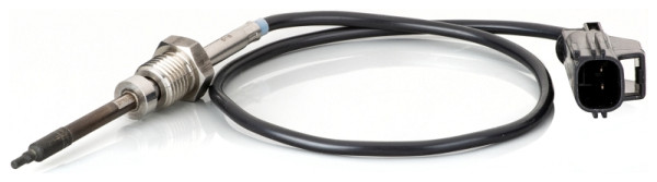 HELLA Sensor, Abgastemperatur, 2-polig, geschraubt, Kabel: 440mm, 6PT 014 494-451