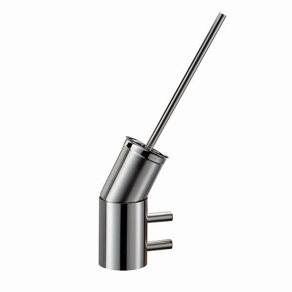Air Wolf WC-Bürstenhalter, Serie Delta, H x B x T: 400 x 89 x 139 mm, Edelstahl gebürstet, 60-865