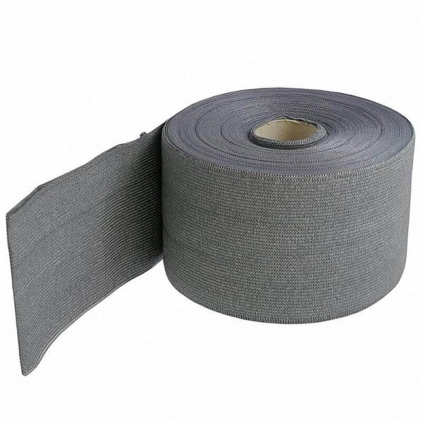 NOOR Sichtschutzstreifen winddurchlässig 0,19 x 70m Zaun, Farbe: silber RAL 9006, 026ZTEX9006