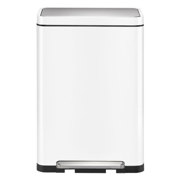 STEIN HGS X-Cube Treteimer, weiß, edelstahl, matt, 45 Liter, 84051.0005