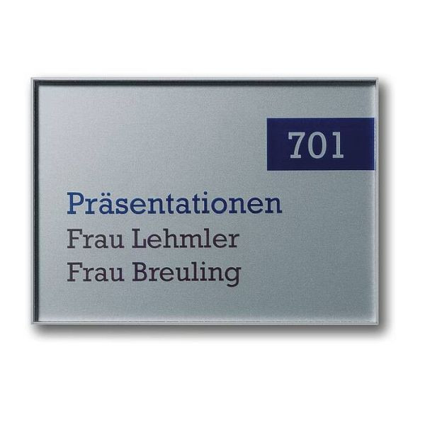 Stein HGS Türschild -Unitex L-, Funktionsschild mit Schieber/155x155mm, 21159