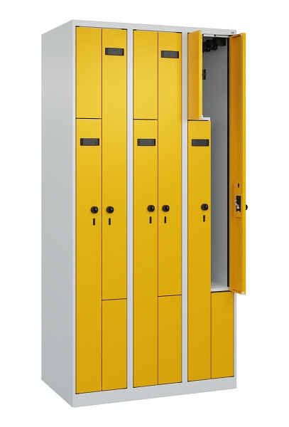 C+P Z-Spind Evolo PLUS, 6 Fächer, 1850x900x500mm, 7035/1004, Drehriegel, 049003-306 S10001
