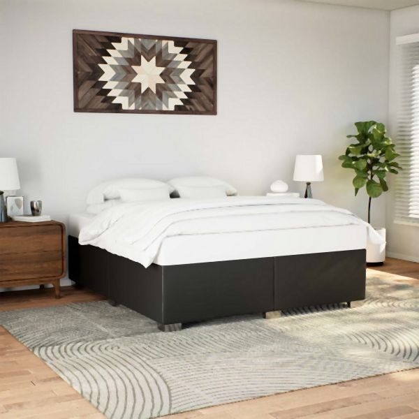 vidaXL Bettgestell Schwarz 180x200 cm Kunstleder, 3284568