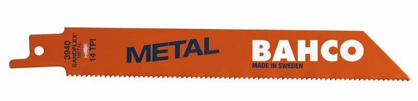Bahco Säbelsägeblatt, Sandflex®, Bimetall, 150 mm, 14 Zähne pro Zoll, ST, 100er Pack, 3940-150-14-ST-100P