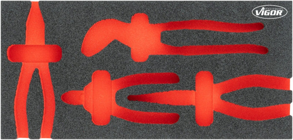 VIGOR Weichschaum-Einlage, leer, V5633N-L, 4047728078009