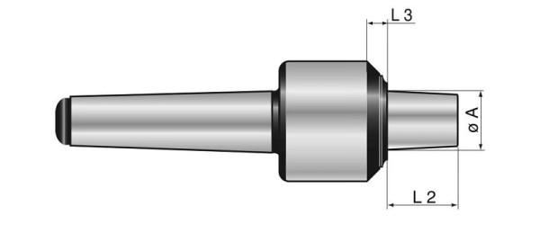 MACK Grundkörper für mitlaufenden Zentrierkegel MK 4, 13-MGK-MK4