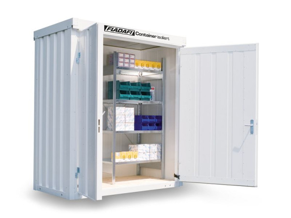 FLADAFI Materialcontainer IC Pro 1100, isoliert, Holzfußboden, F2221100201-F911