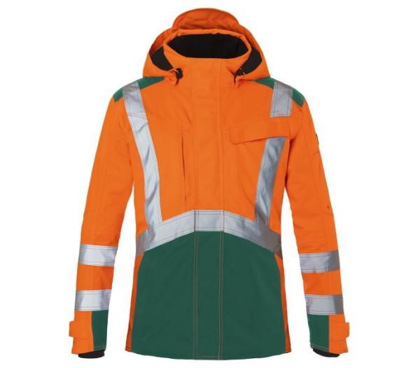 Kübler REFLECTIQ Hardshelljacke PSA 2, Farbe: warnorange/moosgrün, Größe: 3XL, 1327 8231-3765-3XL
