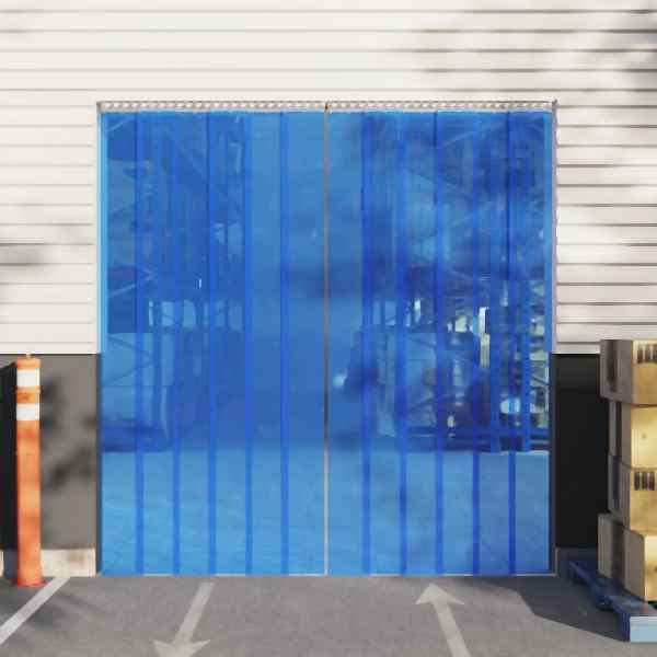 vidaXL Türvorhang Blau 200x1,6 mm 25 m PVC, 153871, 8720845811075