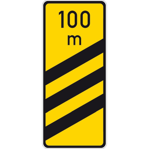 Stein HGS Ankündigungsbake, dreistreifig, gelb Nr. 450-55, Alform/RA2, 450-55-122