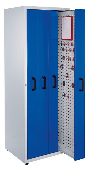 Kappes RasterPlan Auszugschrank 4 Auszüge, Lochplatte RAL 7035 /5010, 1902.00.0516