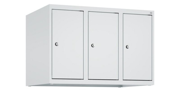 C+P Schrankaufsatz Classic PLUS, Aufsatzschrank, 7035, Zylinderschlösser, 500x750x500mm, Lichtgrau, 080090-39 S10024