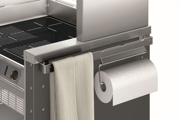 B.PRO Geschirrtuchhalter aus Edelstahl zur stirnseitigen Befestigung am Korpus, 575060