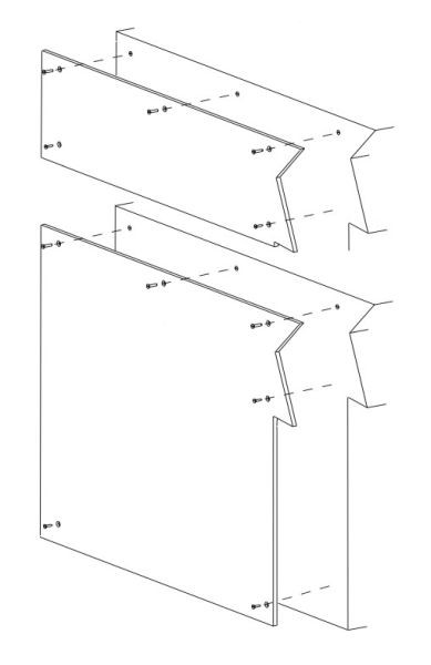 ZANUSSI Seitenblenden, für Serie EVO 700, Höhe: 250 mm, VE: 2 Stück, 406206320