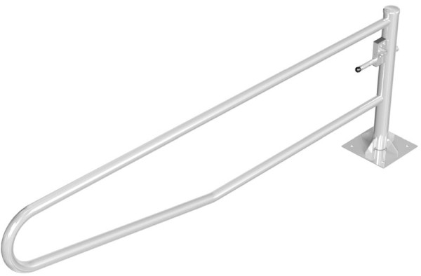 Schake Gatterschranke drehbar 3,00m mit Dreikantverschluss, Drehpfosten: Ø 102mm, Schrankenarm: Ø 60mm, zum Aufdübeln, feuerverzinkt, 413_301FP