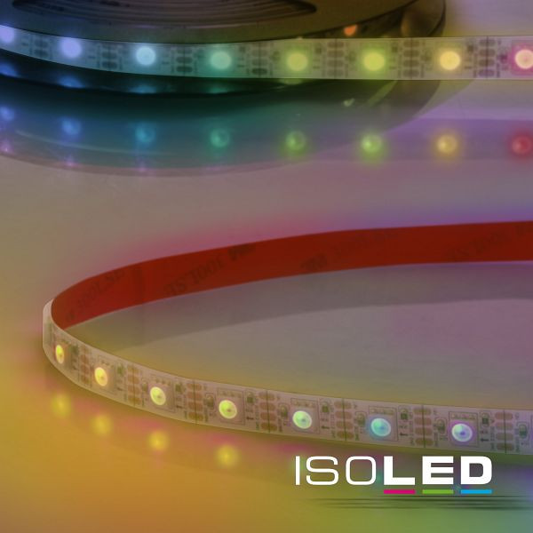 ISOLED LED WS2815 Digital SPI Flexband, 12V DC, 8W, IP68, RGB, 5m Rolle, 60 LED/m, 114663
