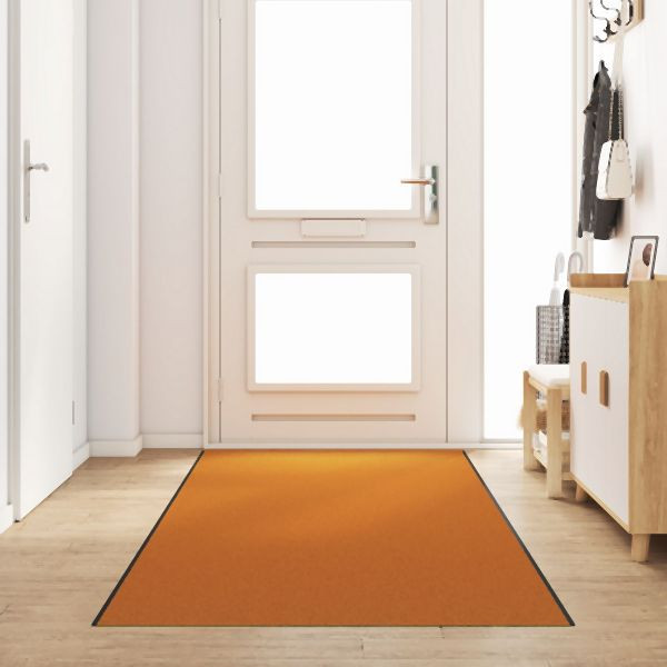 vidaXL Waschbare Fußmatte Orange 120x400 cm Abmessung, 4100748