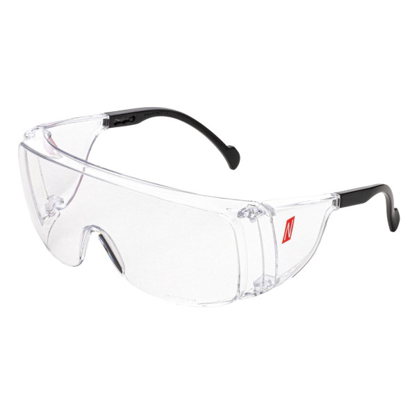 NITRAS VISION PROTECT OTG, Schutzbrille, Tragkörper schwarz / transparent, Sichtscheiben klar, VE: 120 Stück, 9015