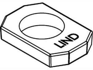 ART 82041 LINDAPTER-Rezessfüllplatten AFW M 20 Stahl Adapter, feuerverzinkt VE=S