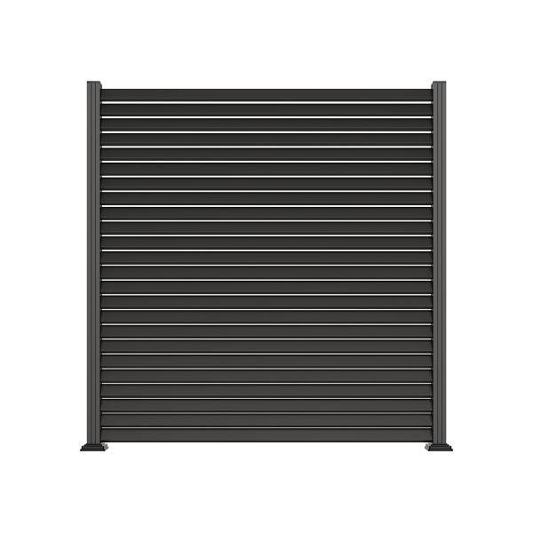 T&J SYLT-Serie, Alu-Rhombuszaun-Set, 180 x 180 cm, anthrazit, keine Start- Abschlussleiste notwendig, 45432