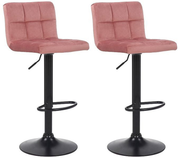 CLP Barhocker Feni Samt, pink, VE: 2 Stück, 318593