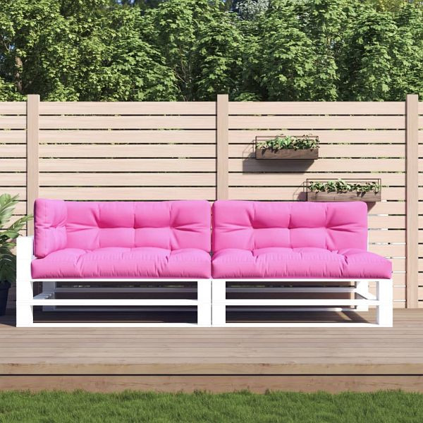 vidaXL Palettenkissen 5-teilig Rosa Stoff, Füllmaterial: PP-Hohlfaser, 360797