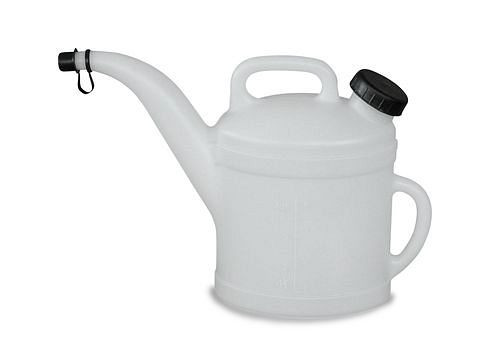 DENIOS Ölkanne aus PE mit Skala und Schraubdeckel, 6,0 Liter Volumen, 255923