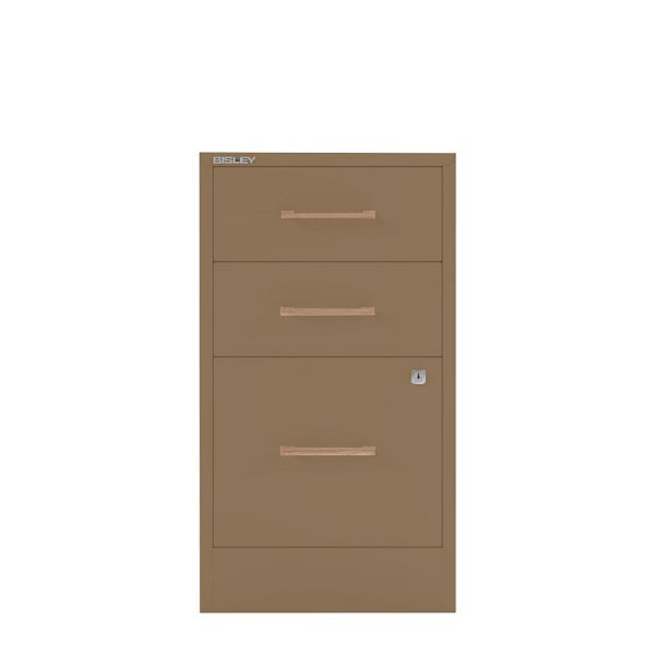 Bisley Home Filer, 2 Universal-, 1 HR-Schublade, Eichengriff, 668 coffee, PFA3OH668