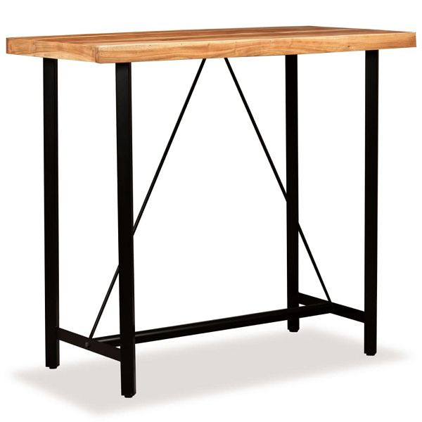 vidaXL Bartisch Massivholz Akazie 120x60x107 cm, 245436