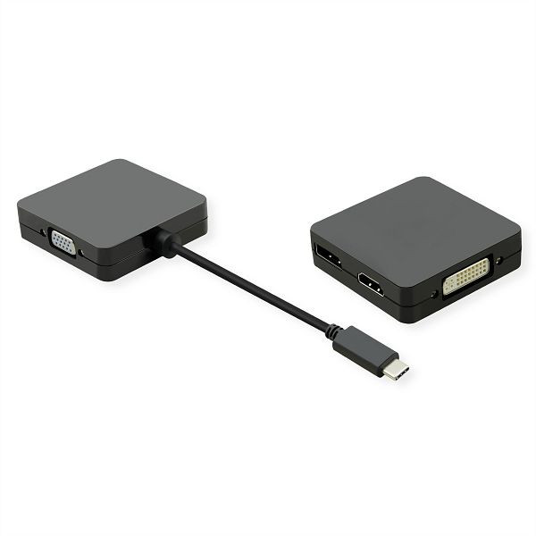 VALUE Display Adapter USB Typ C - VGA / DVI / HDMI / DP, 12.99.3231