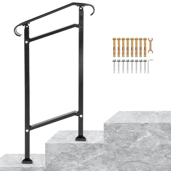 VEVOR Treppengeländer 50 x 13,5 x 108 cm für 1 oder 2 stufige Treppen, LTFSLDS1BMLFS0001V0