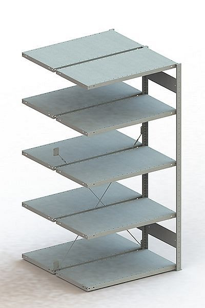Meta S3 Steckregal CLIP 150 DAR 2000x1000x500 mm, verzinkt, Bodenanzahl: 10, 200180738
