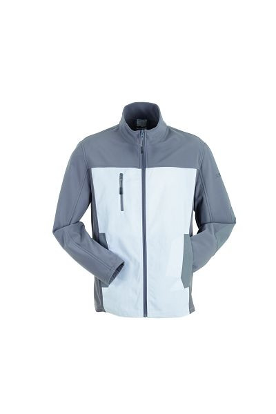 Planam Norit Herren Hybridjacke, weiß/zink, Größe 52, 6508052