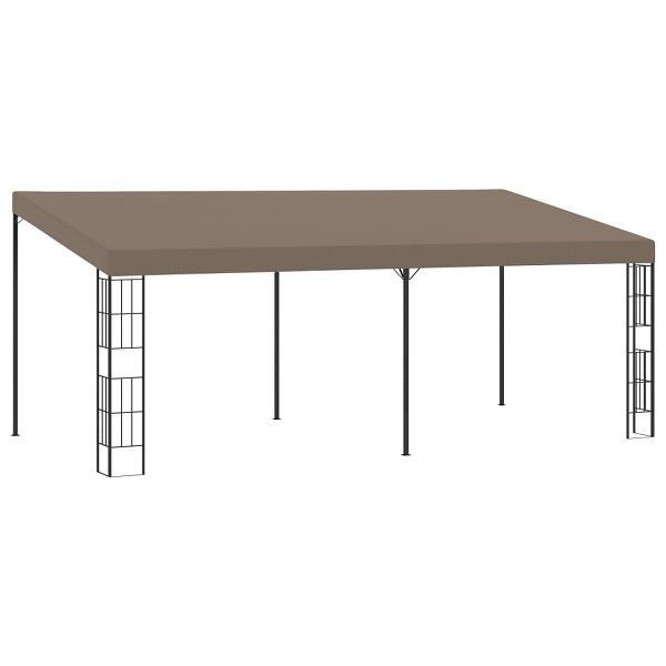 vidaXL Wand-Pavillon 6x3 m Taupe Stoff, Material: Stoff (100% Polyester), Stahl, 312262