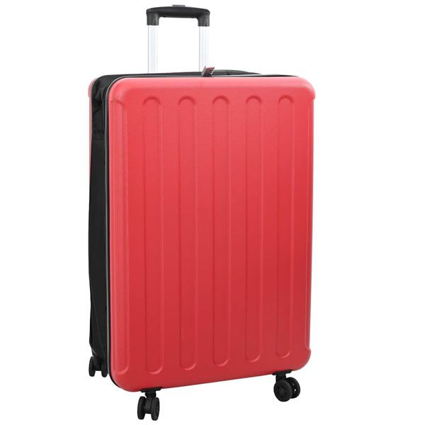 vidaXL Koffer mit Schloss Rot 50 x 30 x 76 cm ABS Kunststoff, 42006248