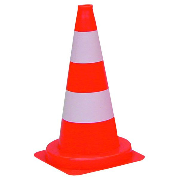 Dönges Verkehrsleitkegel tagesleuchtend, 500 mm, VE: 20 Stück, 136457