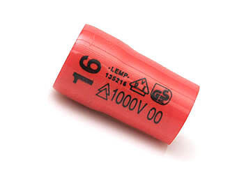 Lemp Steckschlüssel Einsatz 16mm 3/8" normal 12 kt, 135216
