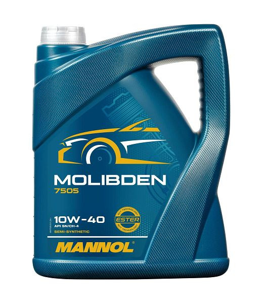 MANNOL Motoröl 7505 Molibden 10W-40, VE: 5 l, MN7505-5