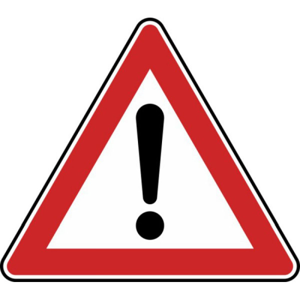 Stein HGS Gefahrstelle Nr. 101, 630 mm, RA2, Flachform 2 mm, 101-121