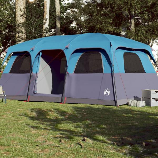 vidaXL Familienzelt für 9 Personen Blau Wasserdicht, 94540