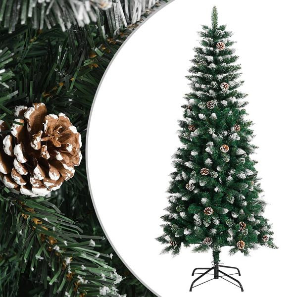vidaXL Künstlicher Weihnachtsbaum mit Ständer Grün 150 cm PVC, 345174