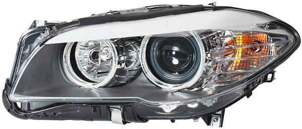 HELLA Halogen/DE-Hauptscheinwerfer, für u.a. BMW 5 (F10), ECE/CCC, für Rechtsverkehr, links, 1EL 010 131-011