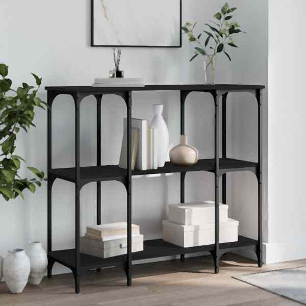 vidaXL Konsolentisch Schwarz 102x35x90 cm Holzwerkstoff, 834145