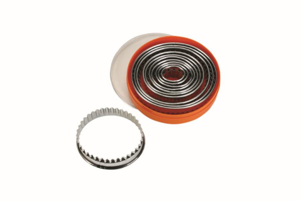Schneider Ausstechersatz oval gezackt 12-teilig, Edelstahl, Materialstärke: 0,4, 0,5 mm, 199507